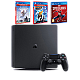 Consola Sony Playstation 4 Slim, 500gb, Jet Black + Horizon Zero Dawn + Spider Man + Ratchet & Clank