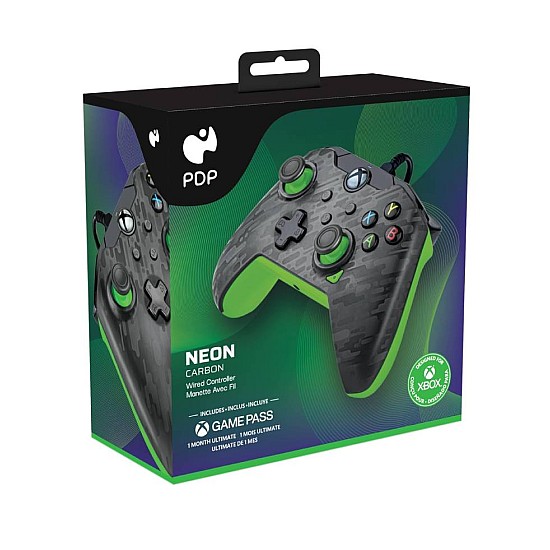 Controller Cu Wire Pdp Carbon Verde Neon Xbox Series X
