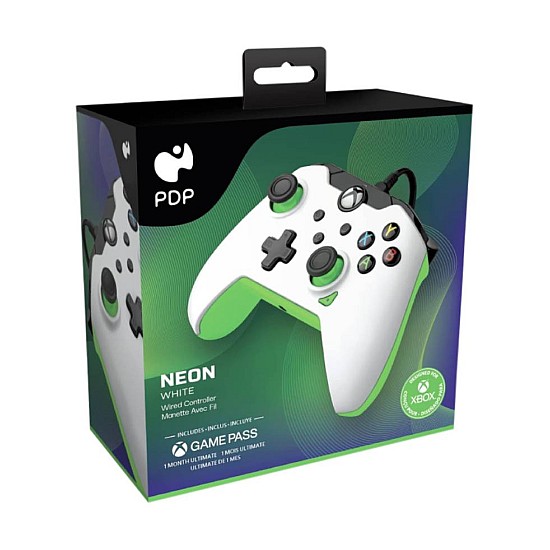 Controller Cu Wire Pdp Alb/verde Neon Xbox Series X