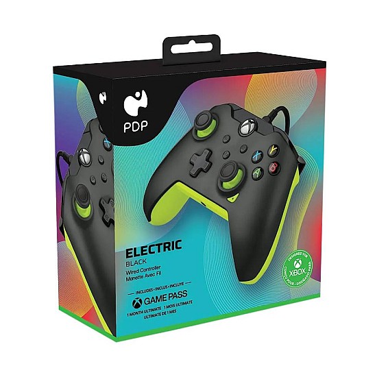 Controller Cu Wire Pdp Blue Carbon Galben Electric Xbox Series X
