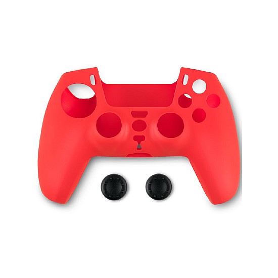 Case Din Silicone For Controller Si Protection For Buttons Spartan Gear Ps5 Red