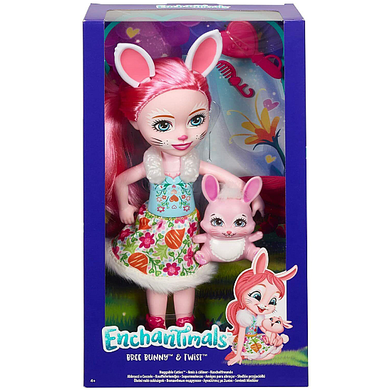 Doll Enchantimals Huggable Cuties Big Bree Bunny Twist 30cm (frh52)