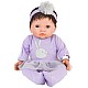 Doll Tiny Treasure Brown Hair & Purple Tutu Dress (30140)