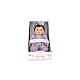 Doll Tiny Treasure Brown Hair & Purple Tutu Dress (30140)