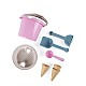 Dantoy - Bucket Set W. Ice Cream Cones - Pink (4801)