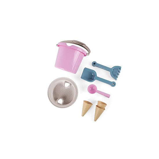 Dantoy - Bucket Set W. Ice Cream Cones - Pink (4801)