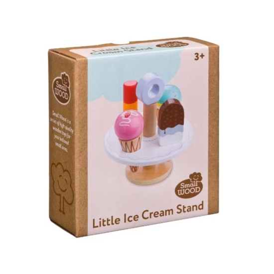 Set Small Wood Little Ice Cream Stand (l40181)