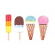 Set Small Wood Little Ice Cream Stand (l40181)