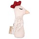 Plus Filibabba Linen Rattle Chicken (fi-02808)