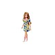 Doll Barbie Fashionistas Down Syndrome Wearing Floral Dress (hjt05)