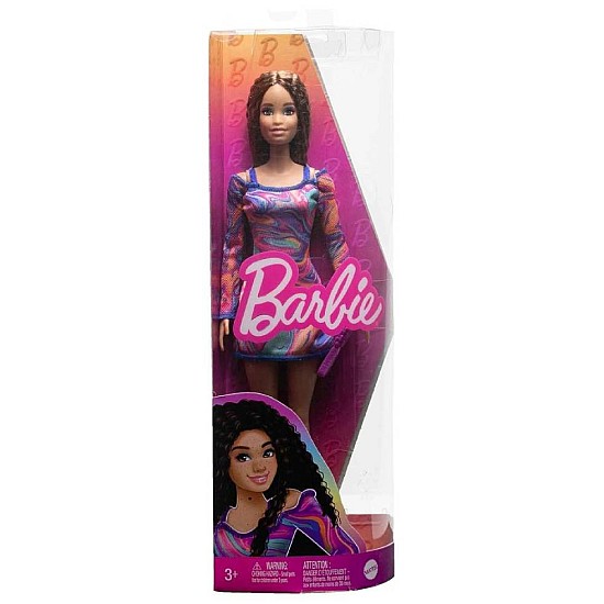 Doll Barbie Fashionista With Crimped Hair And Freckles (hjt03)