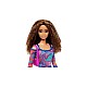 Doll Barbie Fashionista With Crimped Hair And Freckles (hjt03)