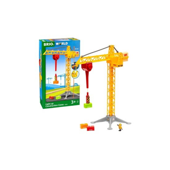 Set Brio Construction Crane With Lights (33835)