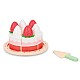 Small Wood Strawberry Cake (l40246)