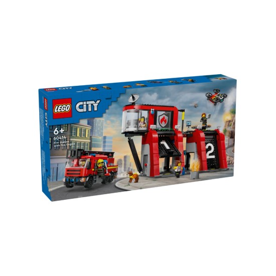 Lego City Fire Station With Fire Truck (60414)