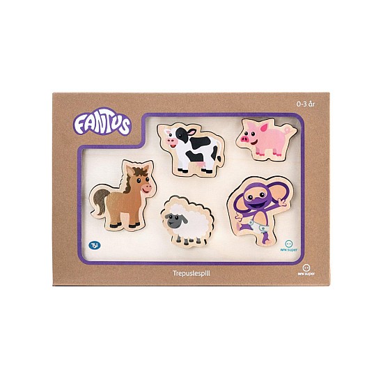 Puzzle Fantus Wooden With Farm Animals (112063)