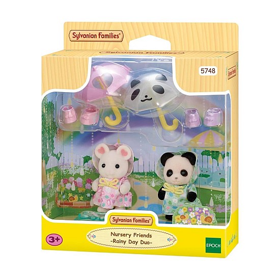 Sylvanian Families Kindergarten Friends Rainy Day Duo 5748
