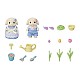 Sylvanian Families Flower Garden Set Flora Rabbit Brother & Sister 5736