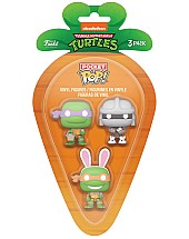 3 Pack Carrot Pocket Pop! Teenage Mutant Ninja Turtles Donatello Michelangelo Shredder