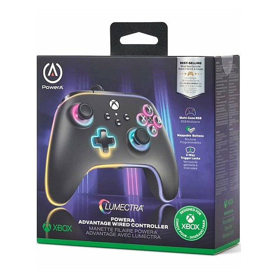 Controller Powera Advantage Wired M/ Lumectra Black