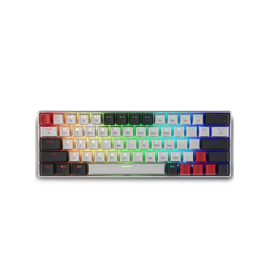 Spartan Gear Pegasus 2 Rgb Wired Wireless 63 Keys Mechanical Keyboard (white/grey)