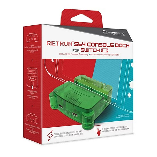 Hyperkin Retron S64 Console Dock Lime Green