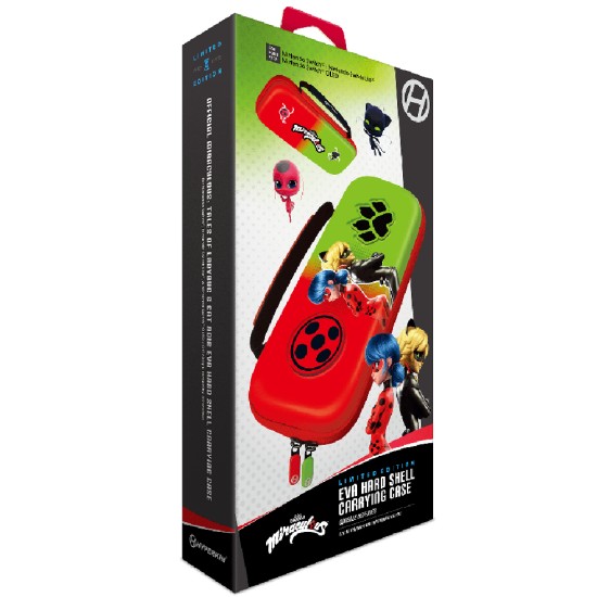 Carrying Case Hyperkin Official Miraculous Hard Bug & Cat (switch/lite/oled)