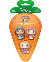 3 Pack Carrot Pocket Pop Princess Jasmine Rapunzel Ariel