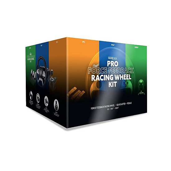 Maxx Tech Pro Ff Racing Wheel Kit (wheel, 3-pedal Set & Shifter)