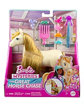Barbie Mysteries The Great Horse Chase White Pony With Blonde Ponytail (hxj36)