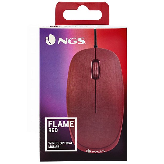 Mouse Ngs Wired Flame 1000dpi Red