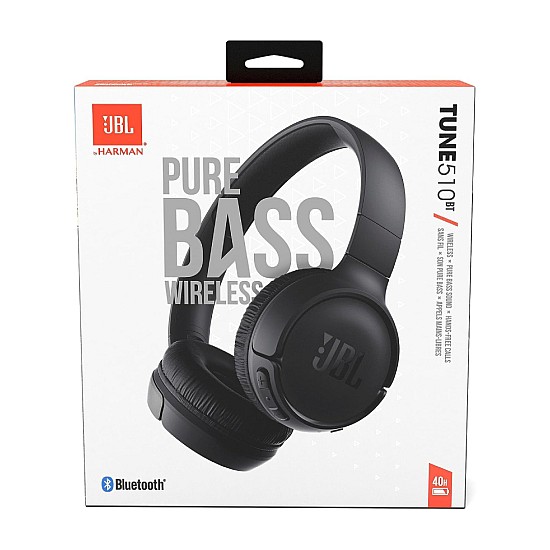 Jbl Headphones Bluetooth Tune 510bt T510bt + Mic Black