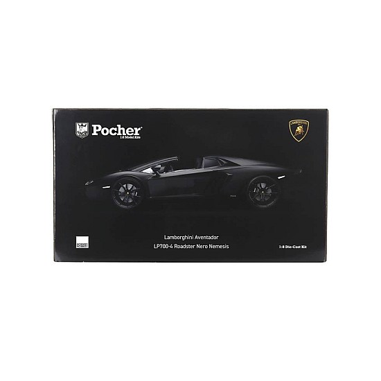 Pocher Lamborghini Aventador Lp700-4 Roadster Nero Nemesi (hk121f)