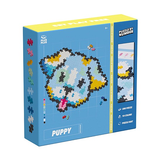 Plus-plus Puzzle By Number Puppy 500pcs (3961)
