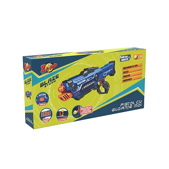 Blaze Storm Soft Ball Gun With 20pcs Foam Ball (520336)