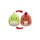 Squishmallows P20 Flip A Mallows Seanster Velociraptor/kelly Stegosaurus 13cm