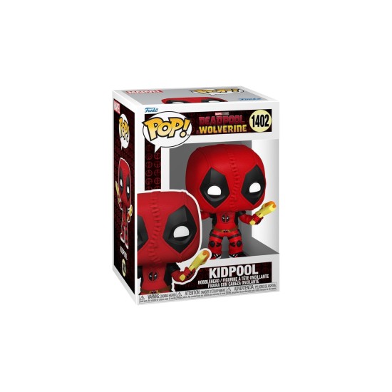 Funko Pop Marvel Deadpool Wolverine Kidpool #1402 Bobble-head 9cm