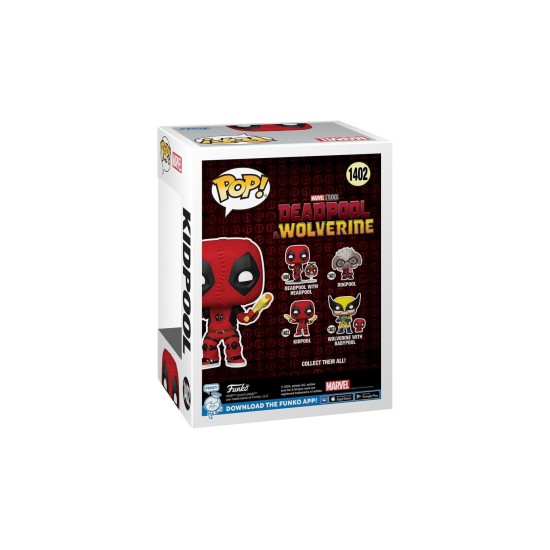 Funko Pop Marvel Deadpool Wolverine Kidpool #1402 Bobble-head 9cm