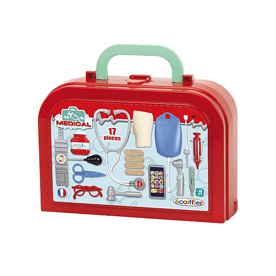 Ecoiffier Medicine Bag With 17 Parts (i-251)