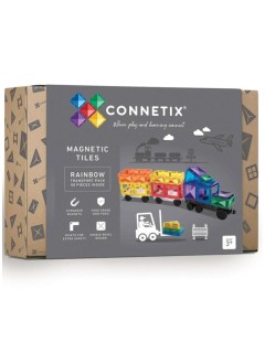 Connetix Transport Pack Rainbow 50 Pieces (ct-r-00050-tr)