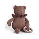 Smallstuff Little Activity Bear, For Dummy And Teether, Dark Rose (40006-38)