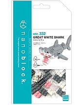 Bandai Nanoblock Animal White Shark Building Block (nbc332)