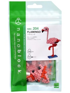 Bandai Nanoblock Animal Pink Flamingo Building Block (nbc204)