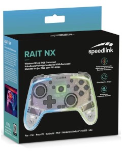 Speedlink Rait Nx Rgb Gamepad Wireless/wired Clear Transparent