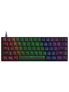 Speedlink Atmos Rgb Rainbow Mechanical 60% Gaming Keyboard With Brown Switches Black Us Layout
