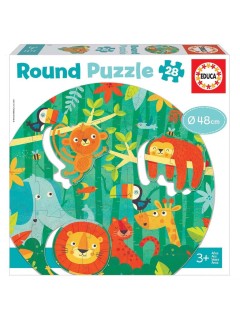 Educa Round Puzzle The Jungle (80-18906)
