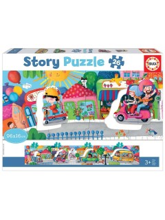 Educa Story Puzzle Vehicles In The City (80-18901)